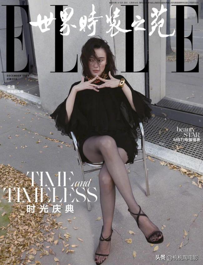 宋佳《ELLE》闭年刊封面 明媚风情闪耀都市