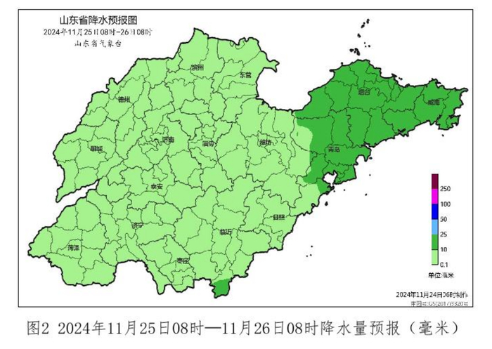 受强冷空气影响，今夜到下周三山东将出现明显雨雪和大风降温